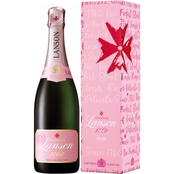 Champagne Lanson Rose Label Brut