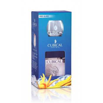 Cubical Premium London Dry Gin + szklanka