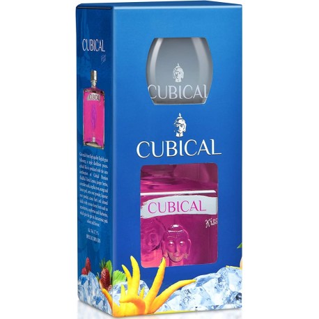 CUBICAL KISS GIN + szklanka 0,7L 37.5%