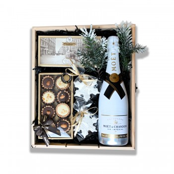 Box świąteczny z szampanem
